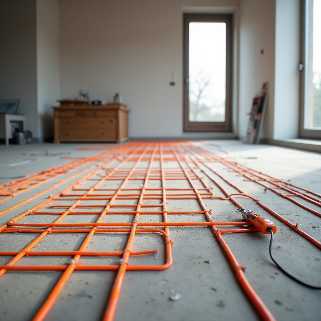 Монтаж тёплого пола — укладка нагревательного кабеля